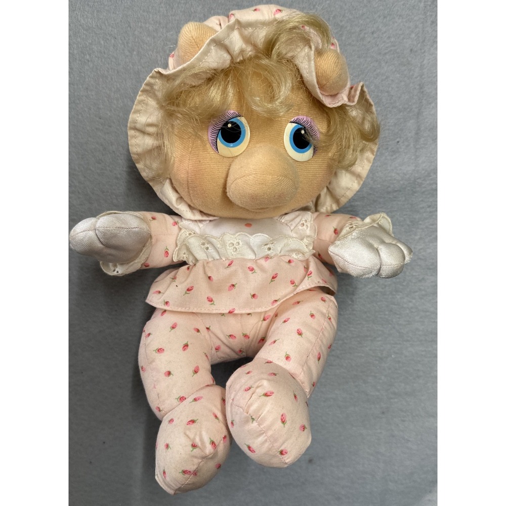 RARE MUPPET BABIES PAMPERS PROMO HASBRO SOFTIES MISS PIGGY PLUSH DOLL FIGURE TOY
